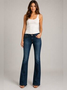 Citizens of Humanity Dita Petite Bootcut Jeans Size 27 Dark Wash Stretch
